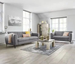 2 zitsbank Ridgway antraciet basic comfort