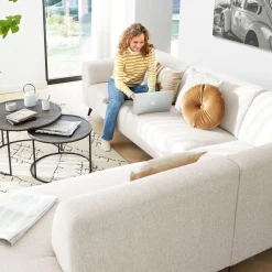 All in House Service 6 zits (stof) elektr. relaxfunctie