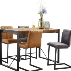 Bartafel Newhaven mangohout 140x80 cm rechthoekig