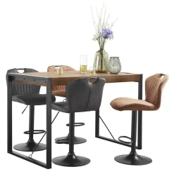 Bartafel Newhaven mangohout 140x80 cm rechthoekig