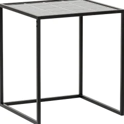 Bijzettafel Ciney 44 cm vierkant zwart