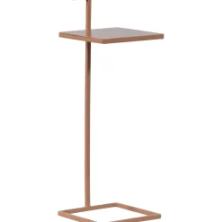 Bijzettafel Drenia roze 22 cm vierkant