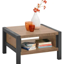 Bijzettafel Mantera donkerbruin 67 cm vierkant