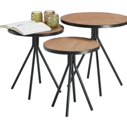 Bijzettafelset Chiva bruin