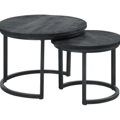 Bijzettafelset Foxford black