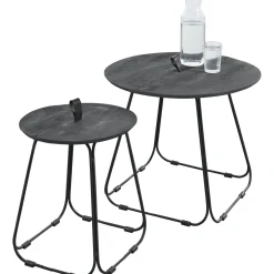 Bijzettafelset Monroy 55 en 35 cm rond