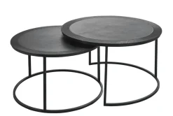 Bijzettafelset Salento black antique