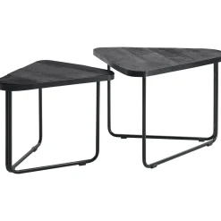 Bijzettafelset Ussita zwart