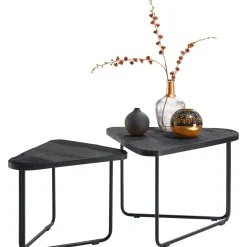 Bijzettafelset Ussita zwart