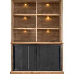 Boekenkast Ladonia 210x143x50 cm 2 schuifdeuren