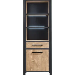 Boekenkast Mendiga (rechtsdraaiend) met verlichting