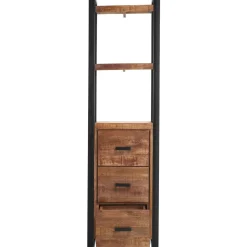 Boekenkast Newhaven mangohout 3 laden 200 cm