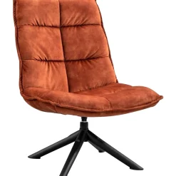 Draaifauteuil Calpe velvet bruin