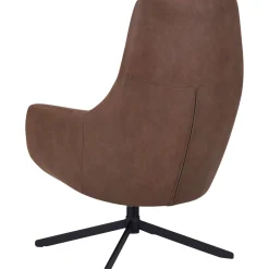 Draaifauteuil Kenmare microleder donkerbruin