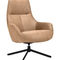 Draaifauteuil Kenmare microleder lichtbruin