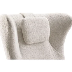 Draaifauteuil Renville beige met nekkussen