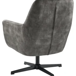 Draaifauteuil Tarkio velvet antraciet