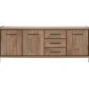 Dressoir Mantera 80x236x48 cm donkerbruin