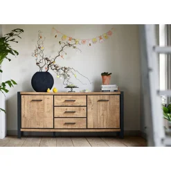 Dressoir Mantera 80x180x48 cm lichtbruin