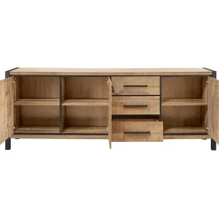 Dressoir Mantera 80x236x48 cm lichtbruin