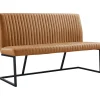 Eetkamerbank Pareda 160 cm cognac