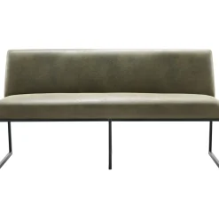 Eetkamerbank Thurso 170 cm microleder groen