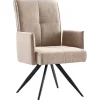 Eetkamerstoel Brooks draaibaar beige