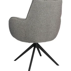 Eetkamerstoel Derio draaibaar grijs