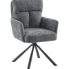 Eetkamerstoel Dixson draaibaar antraciet