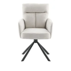 Eetkamerstoel Dixson draaibaar beige