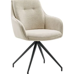 Eetkamerstoel Fendam draaibaar beige