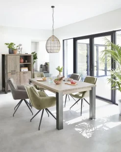 Eetkamerstoel Fendam draaibaar donkergrijs