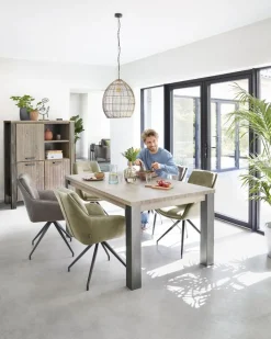 Eetkamerstoel Fendam draaibaar donkergrijs