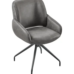 Eetkamerstoel Lusby draaibaar antraciet