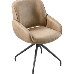 Eetkamerstoel Lusby draaibaar lichtbruin