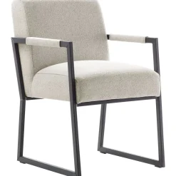 Eetkamerstoel met armleuning Thurso beige