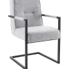 Eetkamerstoel met armleuning Rodilo grijs