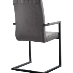 Eetkamerstoel met armleuning Pareda grijs