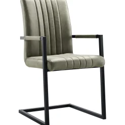 Eetkamerstoel met armleuning Pareda groen