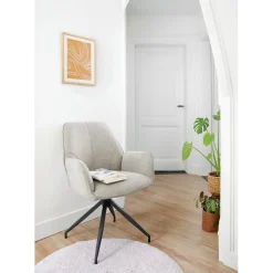 Eetkamerstoel Parson draaibaar lichtgrijs