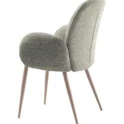 Eetkamerstoel Ranlo met armleuning lichtblauw