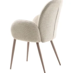 Eetkamerstoel Ranlo met armleuning beige