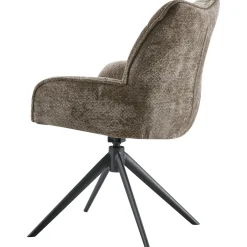 Eetkamerstoel Rindo draaibaar taupe
