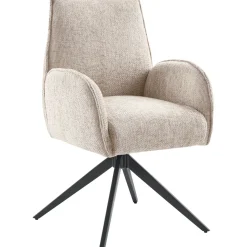 Eetkamerstoel Troi draaibaar beige