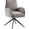 Eetkamerstoel Troi draaibaar grijs