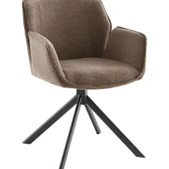 Eetkamerstoel Wadlo draaibaar bruin