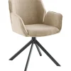 Eetkamerstoel Wadlo draaibaar beige