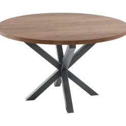 Eettafel Caltana 130 cm donkerbruin rond