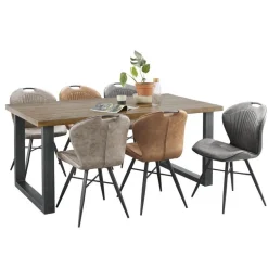 Eettafel Indusy-Calde mangohout 220x100 cm rechthoekig