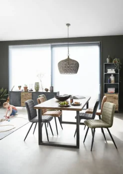 Eettafel Indusy-Calde mangohout 220x100 cm rechthoekig